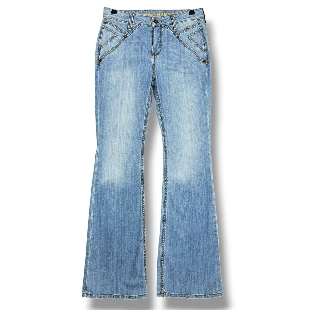 Cruel Denim Jeans Hannah Women Sz 30/9 XL LONG/TALL Bootcut Stretch Light Wash